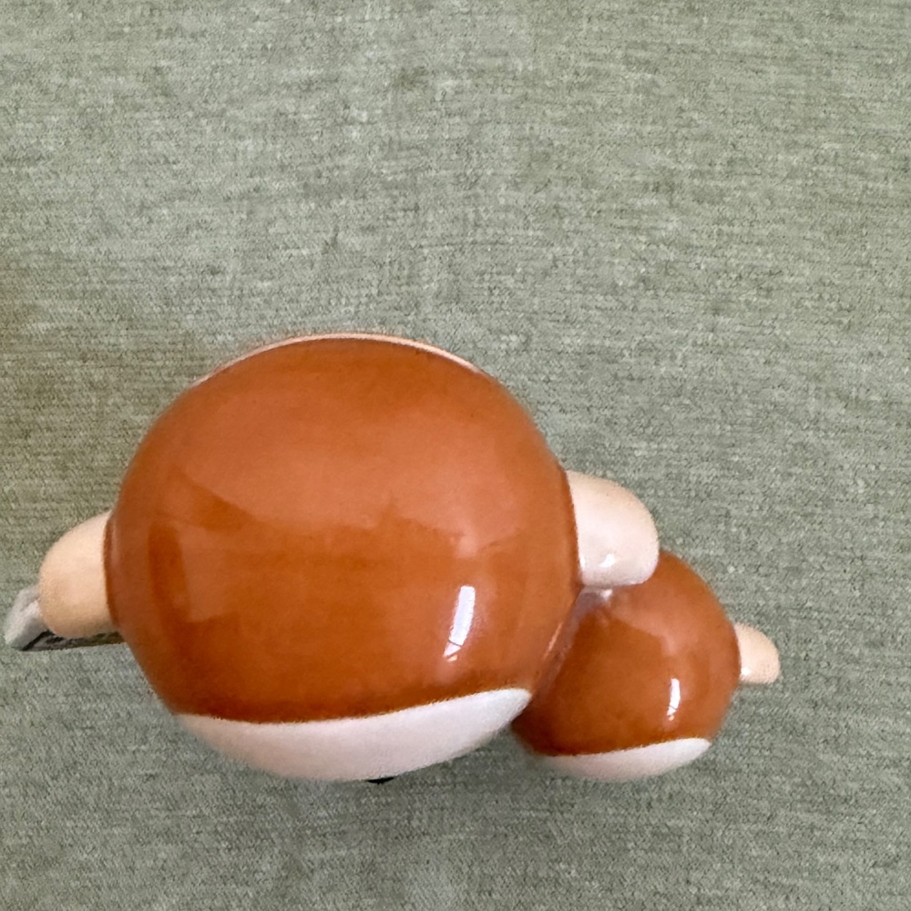 Vintage 1990s Sanrio Monkichi and Baby Ceramic Piggy Bank - Picture 3 of 8